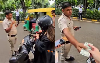 Gurugram Viral Video: рд╡рд┐рджреЗрд╢реА рд╕реИрд▓рд╛рдиреА рд╕реЗ рдШреВрд╕ рд▓реЗрддреЗ рдЯреНрд░реИрдлрд┐рдХ рдкреБрд▓рд┐рд╕рдХрд░реНрдореА рдХреА рдХрд░рддреВрдд рд╣реБрдИ рдЙрдЬрд╛рдЧрд░, рд╡рд╛рдпрд░рд▓ рд╣реБрдЖ рд╡реАрдбрд┐рдпреЛ рддреЛ...